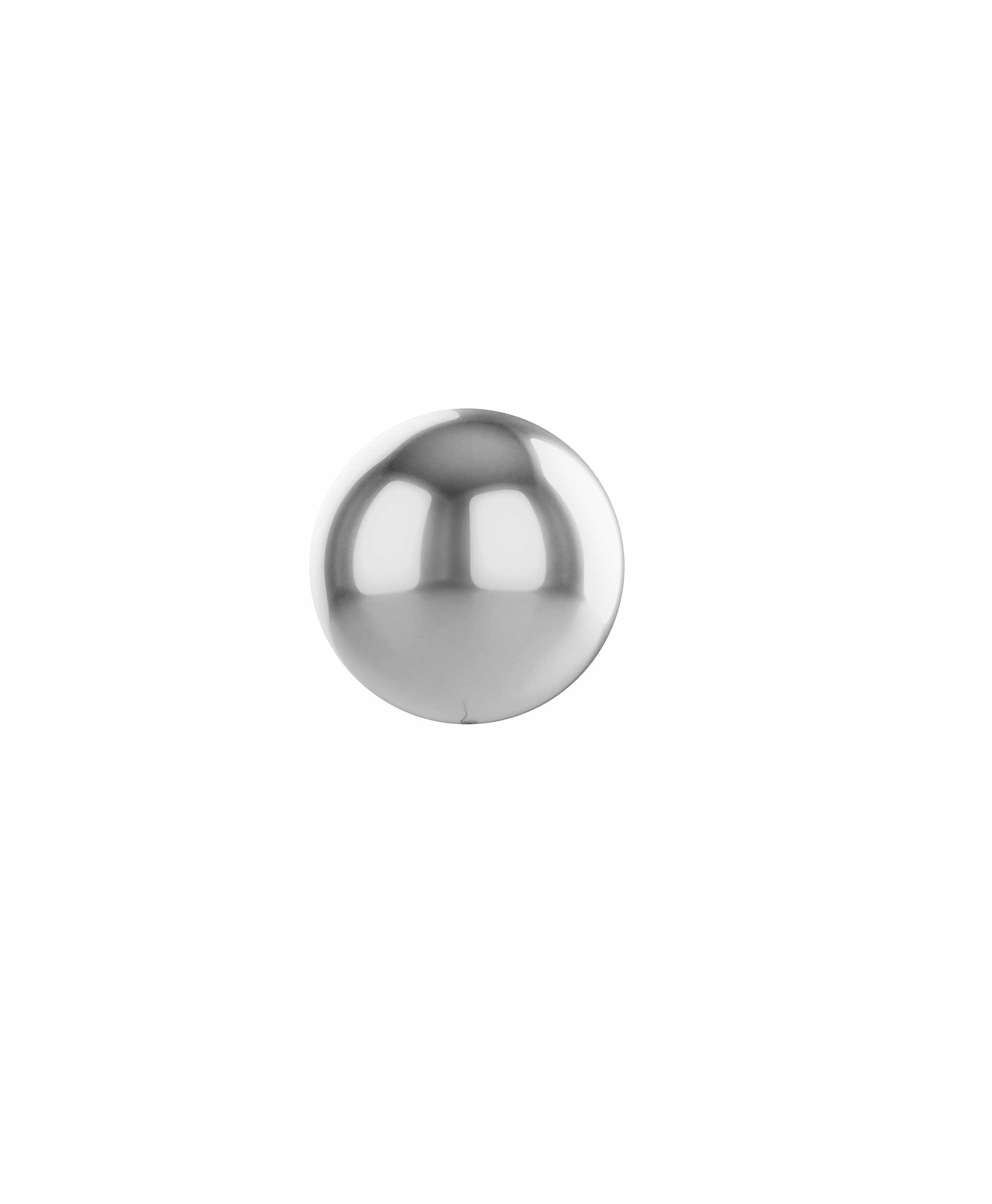 Silver balloon ball 10" - Blush theme